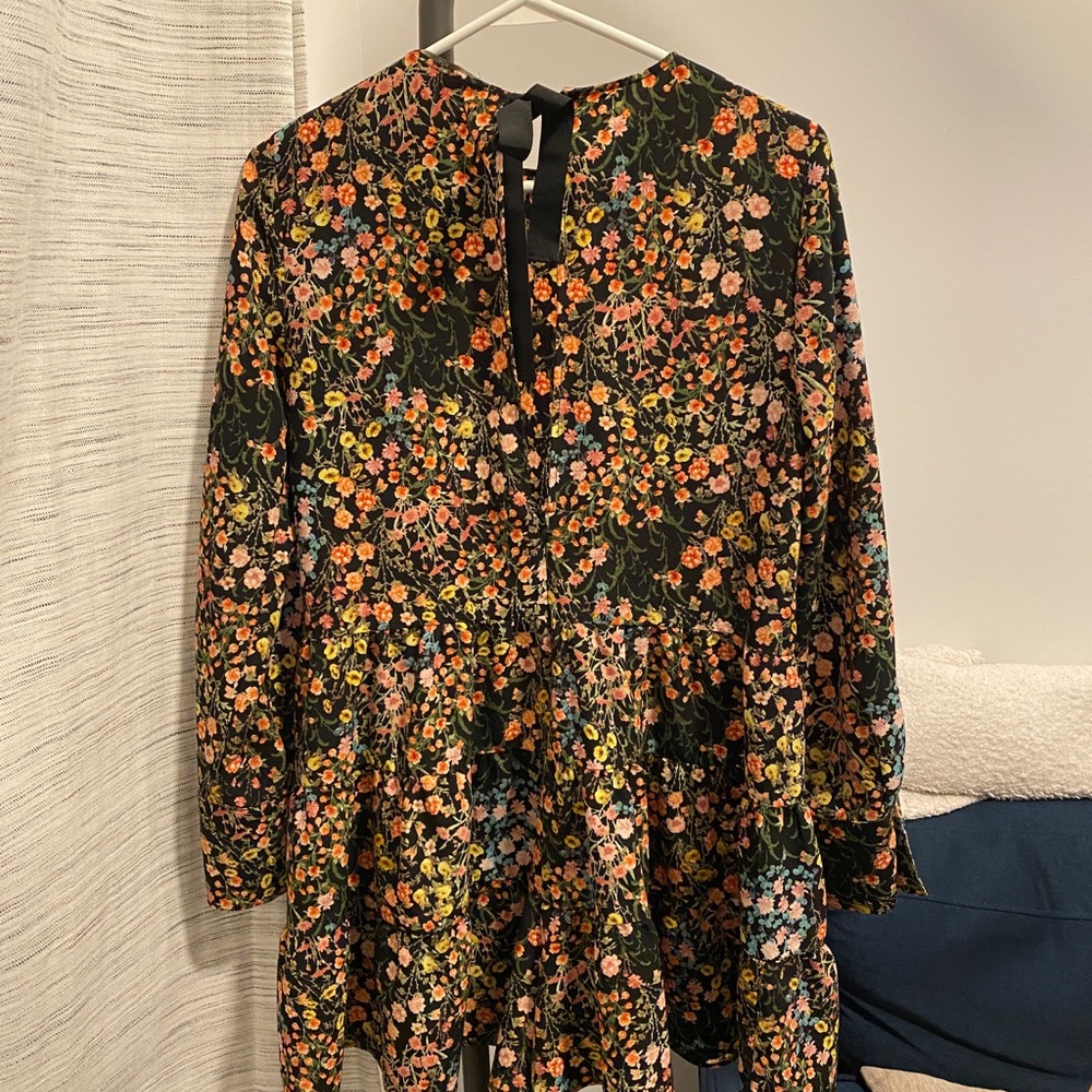 Zara Floral Print Romper - Long sleeved